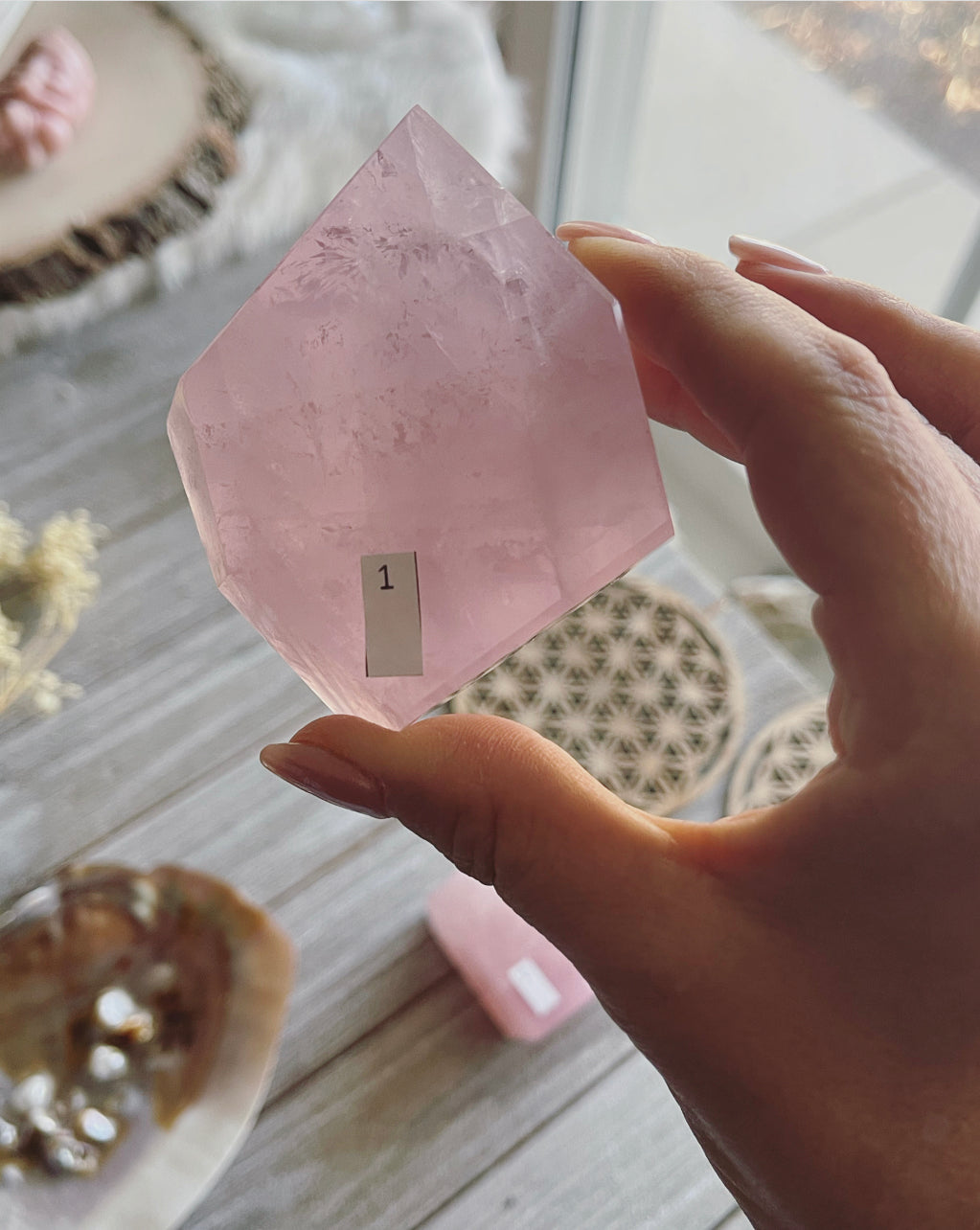 Rose Quartz Freeform Crystal / Rose Quartz/