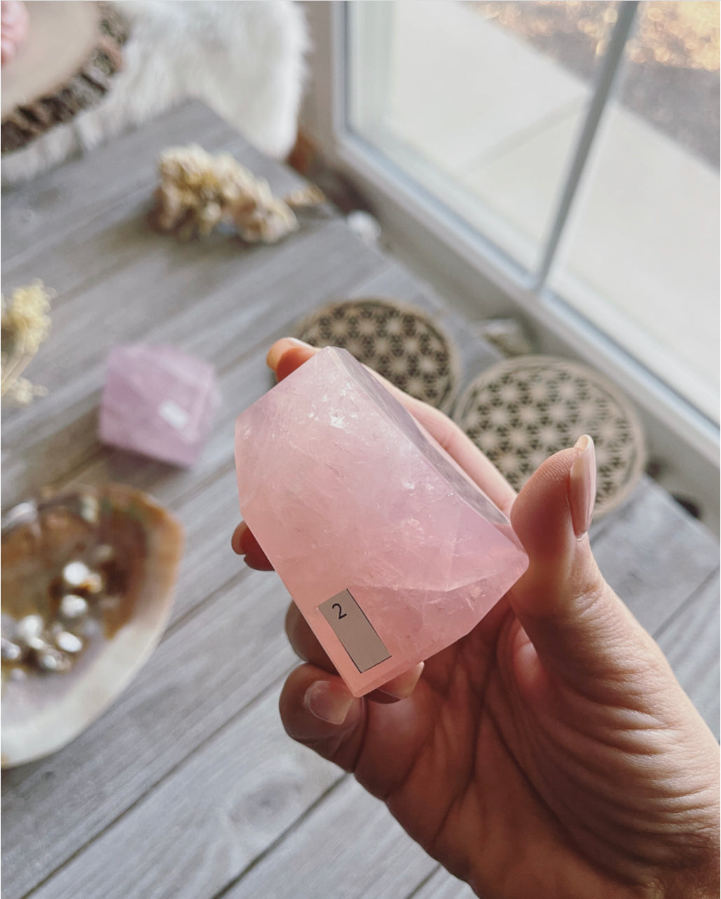 Rose Quartz Freeform Crystal / Rose Quartz/