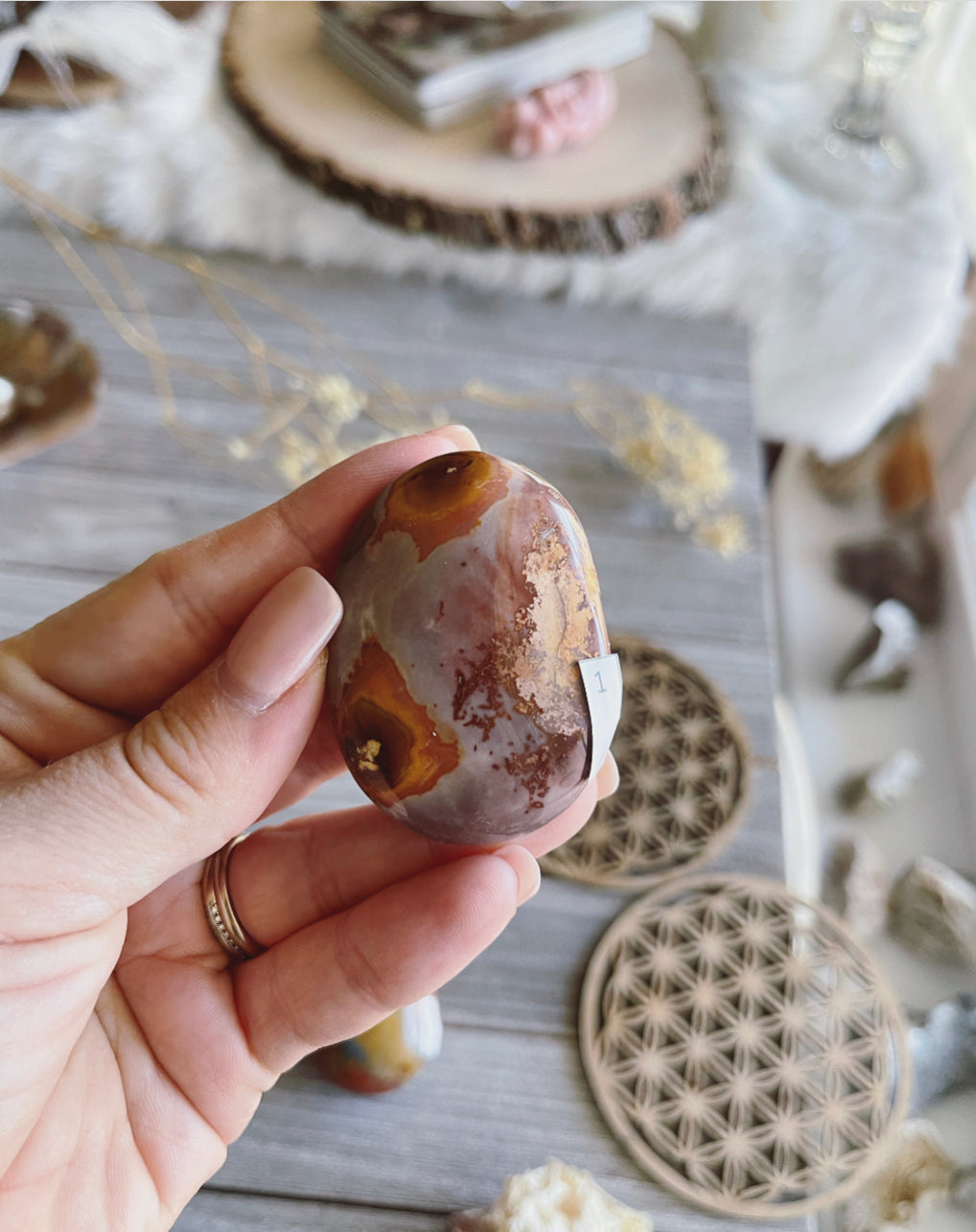 Polychrome Jasper / Jasper palm stone/ Crystal  / Gemstone/