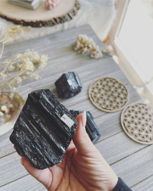 Black Tourmaline logs / Raw Black Tourmaline / Healing stones