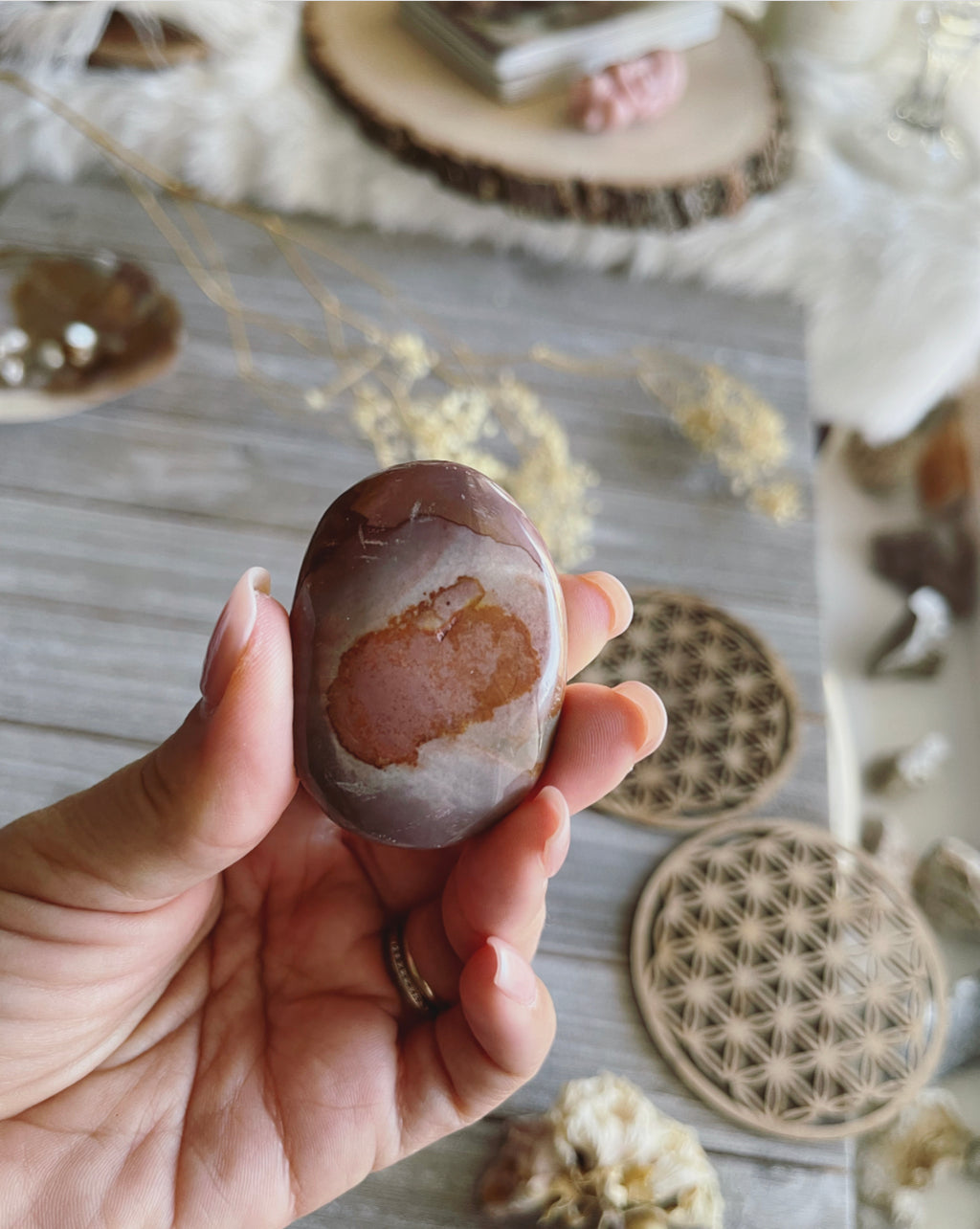 Polychrome Jasper / Jasper palm stone/ Crystal  / Gemstone/